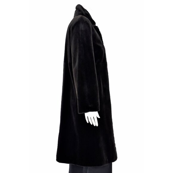 Jean Crisan 3/4 Length Reversible Black Sheared Mink Fur Coat - Picture 8 of 10
